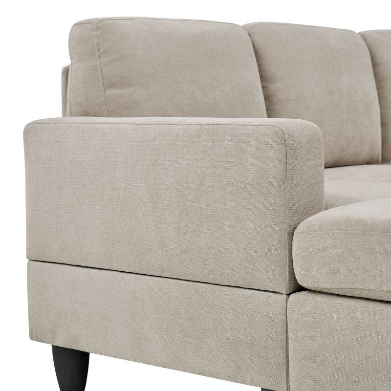 Ranjeeta 101" Wide Modular Sofa & Chaise with Ottoman