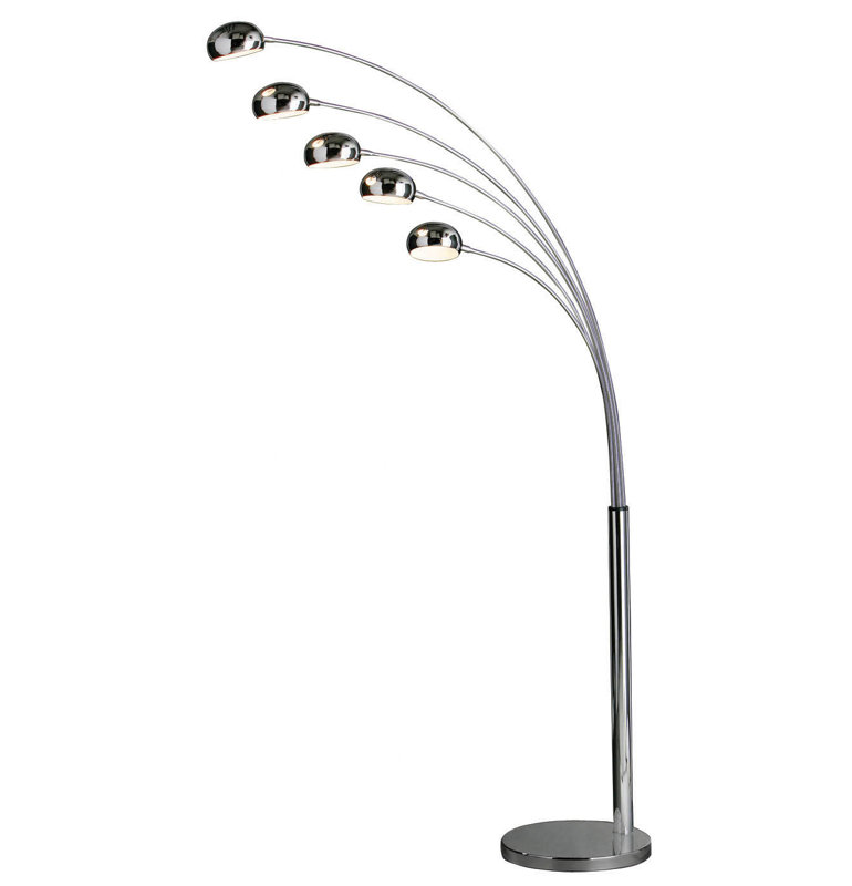 210cm Chrome Arched Floor Lamp