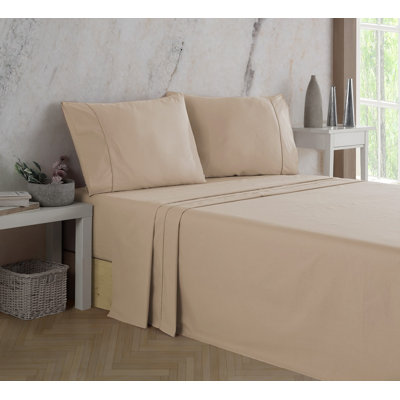 Ranforce Cotton Solid Bed Sheet Set