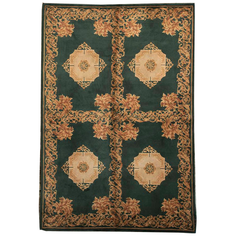 Hand-Knotted High-Quality Blue Area Rug
