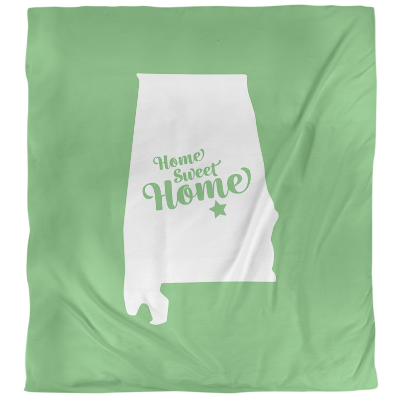 Housse de couette à la maison Montgomery, Housse de couette pour lit simple, Vert