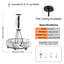 Luminaire suspendu géométrique 6 lumières