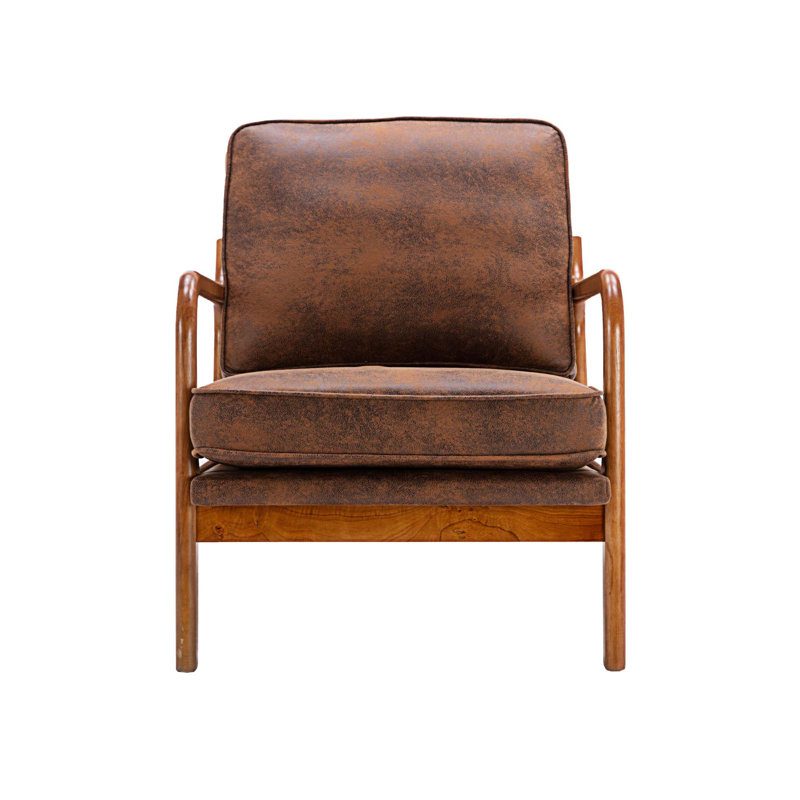 Chaise d'appoint l 25,59 po Arras, Tissu café