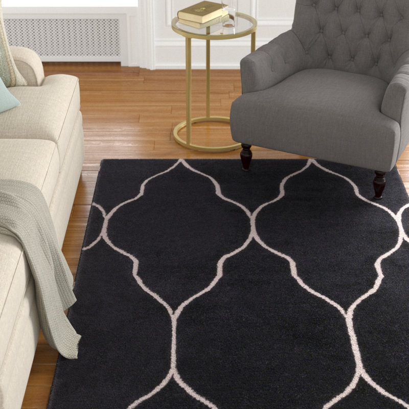 Wool Geometric Indoor Rug, Rectangle 2' x 3'