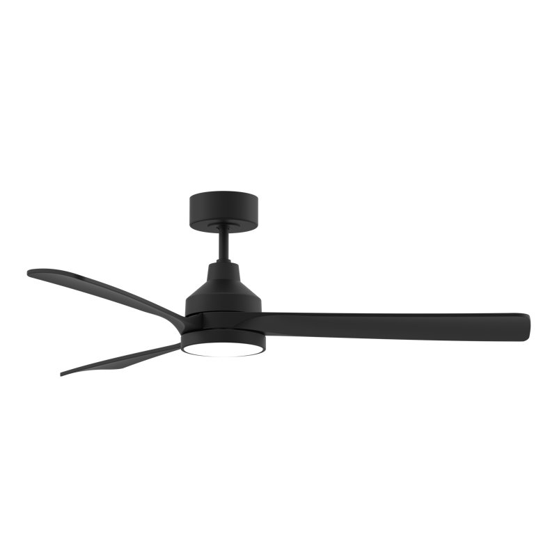 Ceiling Fans with Lights 52 Inch, Quiet 3CCT Modern LED Ceiling Fans with Remote for Bedroom, Living Room, Kitchen, 6 Speeds, Reversible DC Motor, Timer, Memory, Black