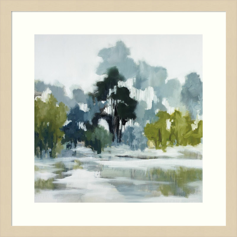Reflections by Jacqueline Ellens, Natural Framed Paper, 19" H x 19" W