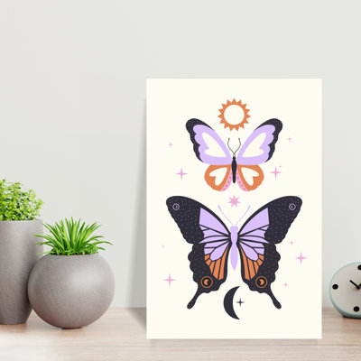 Art contemporain contemporain avec papillon