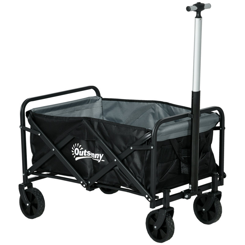 36.6'' H x 19.7'' W Utility Cart with Wheels