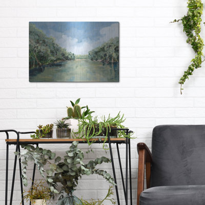  'Murray River' by Meredith Howse Metal Wall Art, 16" x 12"