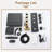 Rainfall Symphony 12" Flush Mount Rainfall Temperature Display Thermostatic Shower System with 64 Color LED and Music-92580045