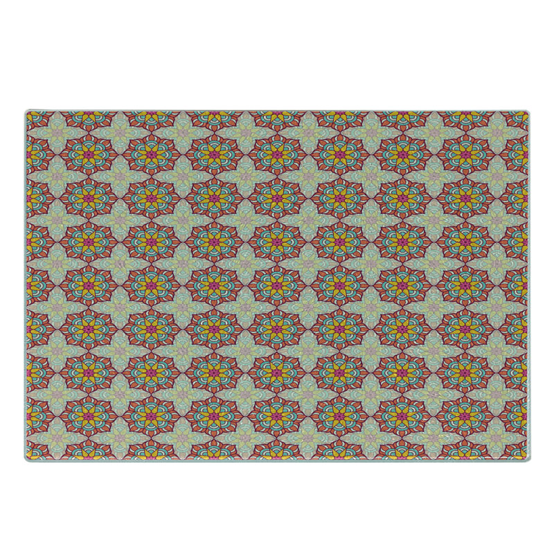 Multicolore planche à découper en verre trempé Ambesonne