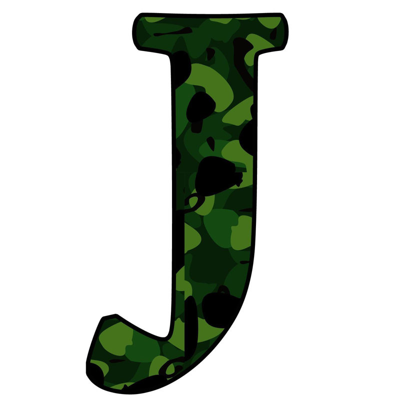 Décalcomanie murale camoflauge militaire, J