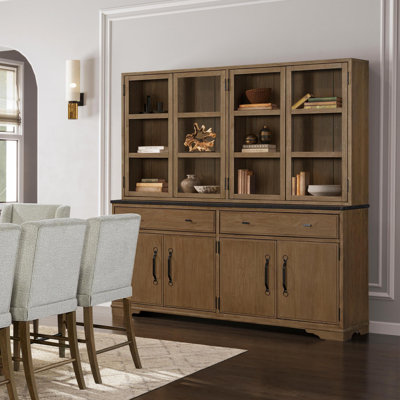 Mid-Century Modern 2 Piece Cabinet (Hutch and Buffet)