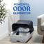 Litière Smart Cat avec hotte et grande ouverture, autonettoyante automatique, pour les grands félins, affichage à DEL, lavable, style américain, fonctionnalité de remplissage ABS, conception d'ouverture, chatons, présentoir,