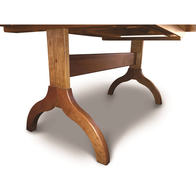 Sarah Solid Wood Top Four Leg Dining Set, Natural Cherry, Slate (M10245) Fabric