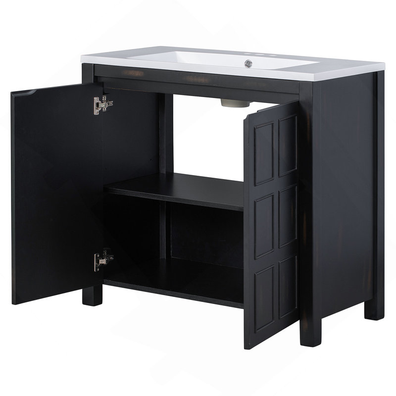 Armoire de salle de bain 36 "Retro Espresso