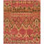 Tapis rouge / doré noué à la main Ferrera-1685915720