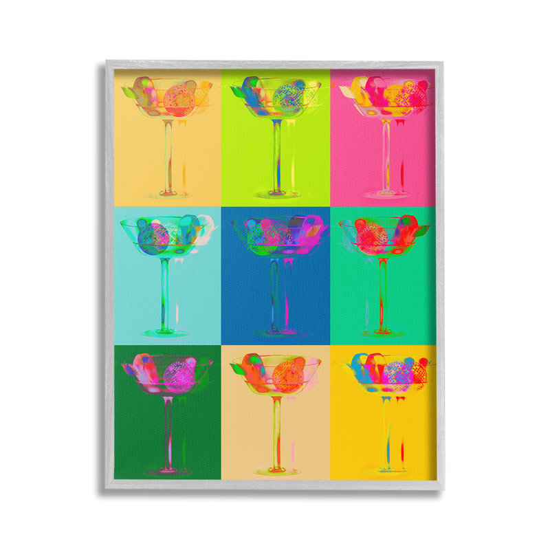 VividCocktailAbstraction, Estampe numérique Farmhouse, H 20 po x l 16 po
