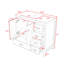 Ensemble de meuble-lavabo 36 po avec lavabo en céramique, 2 portes à fermeture douce et 5 tiroirs-1477103317