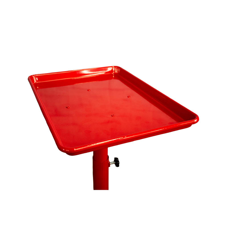 21'' H x 6.4'' W Utility Cart with Wheels, Red