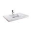 36" Cube Collection Single Bathroom Sink, White-71989500