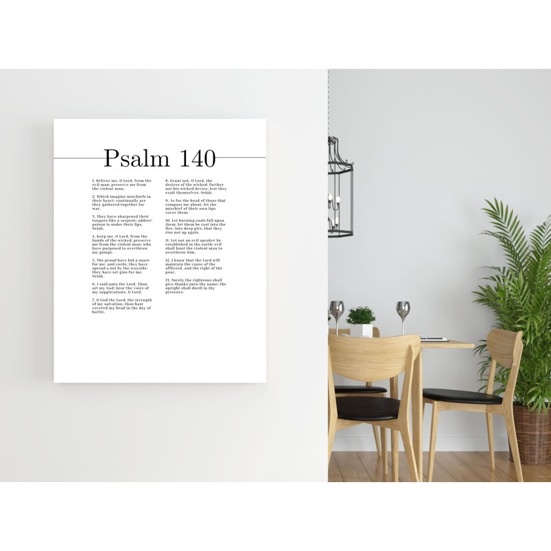«Keep Me, O Lord Psalm 140 Christian Wall Art Bible Verse Print» prêt à être accroché, H 14 po x l 11 po