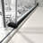 Matte Black Shower Door 6076, 70Mm 304 Stainless Steel Large Pulleys, Adjustable , Nano Clean, Tempered Glass, Bathroom Fascinating Accessory 6076 Door, One Fixed & Movable Panel, Pulley, Feature,-121585546
