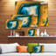 « coloré agate pattern », impression sur toile tendue-19242267