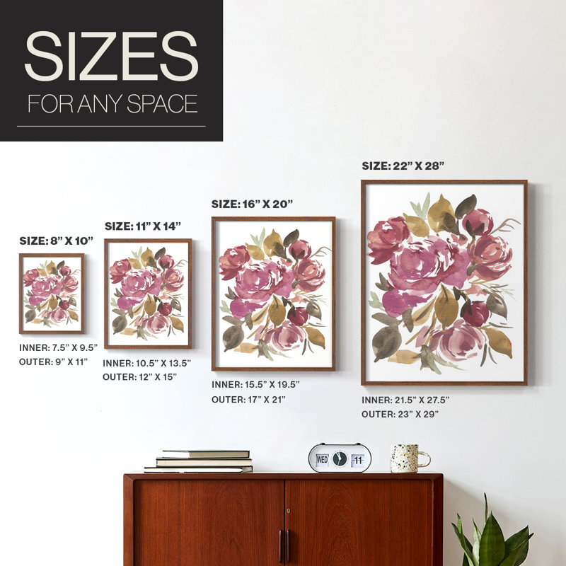 «Spring Fling Bouquet III», Noyer, H 11 po x l 9 po