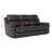 Breathable Fabric Power Reclining Sofa with Drop Down Table,USB Button and Wireless Charger-106553382