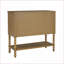 Commode décorative, 2 tiroirs chêne brun traditionnel | Placage de bois naturel | Pieds en bois massif