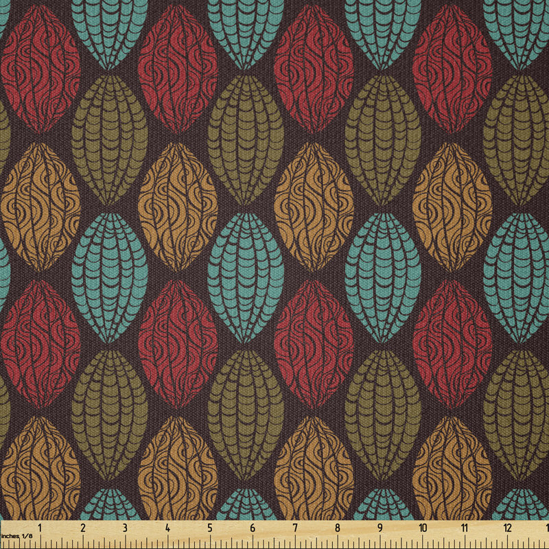 Derianna Eastern Art with Abstract Details Old Motifs Multi-Purpose Fabric