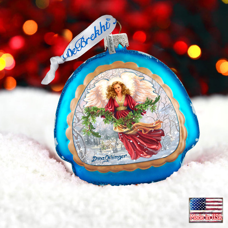 4.5'' Glass Holiday Shaped Ornament