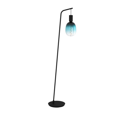 Madera 170cm Black Arched Floor Lamp