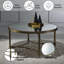 Table basse à miroirs