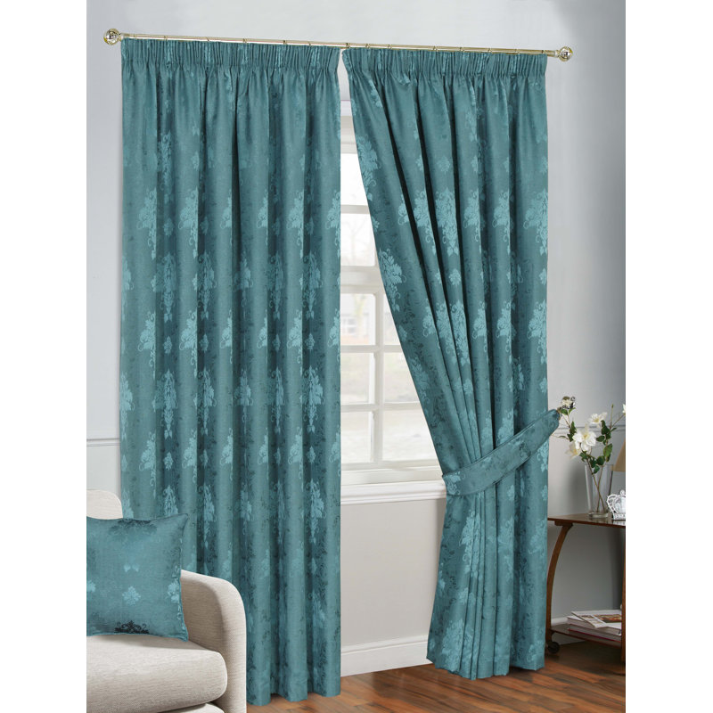 Bonita Room Darkening Pair, 117 W x 228 D cm, Teal