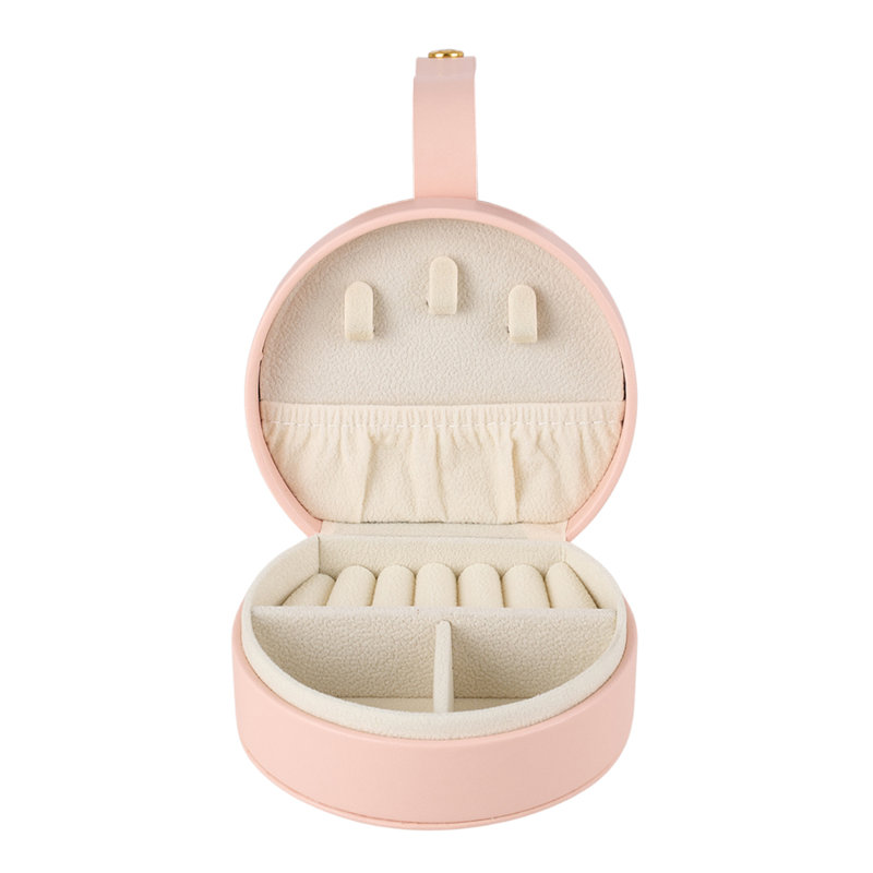 Leather Jewellery Box +, Pink