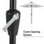 Parasol de marché solaire à DEL Cutshall avec inclinaison et relevage à manivelle-1995405499-1995405500