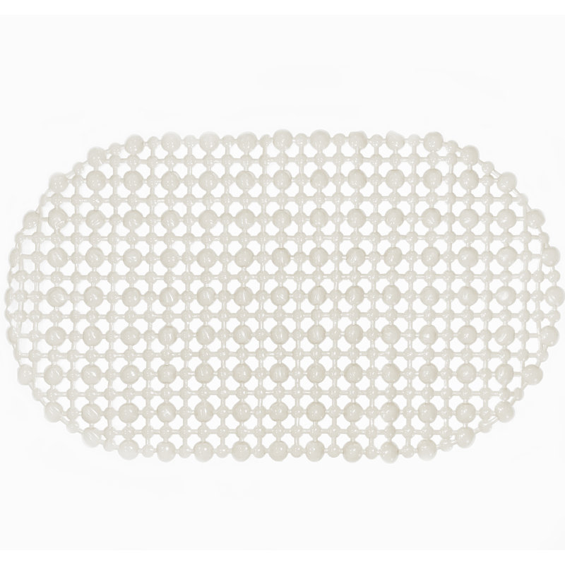 Tapis de douche en plastique Castaldo, Ivoire