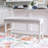 Nahumveer Solid Wood Counter Height Upholstered Bench