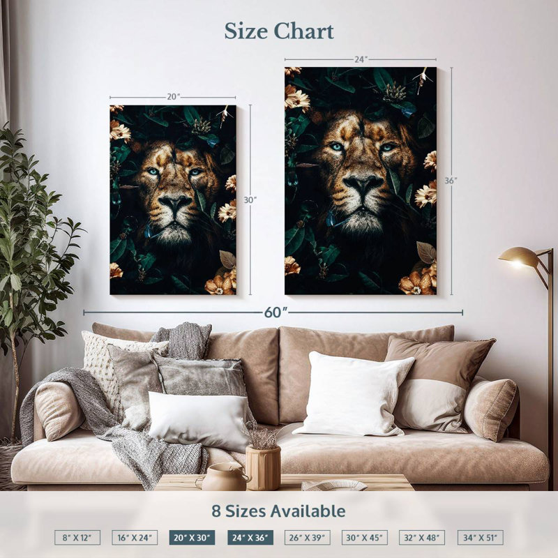 Brampt Lion I, 36" H x 24" W