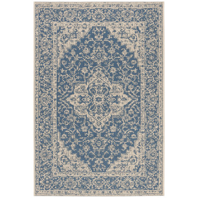 Kleist Hooked Indoor/ Outdoor Blue Rug
