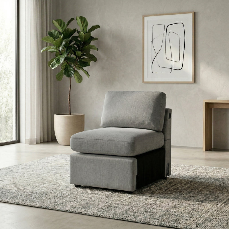 Lockheart Seat And Back 24" Gray, Gray