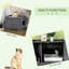 Grande boîte à litière pour chat avec couvercle gris, portes magnétiques et intérieur organisé pour portes de chats Tablettes fonctionnelles Fournitures pour animaux