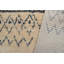 Tapis unique en laine noué à la main beige style marocain des années 2000 de 4 pi x 6 pi 2 po Lovre
