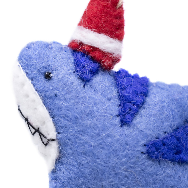 Ensemble de 2 figurines décoratives Shark Santa