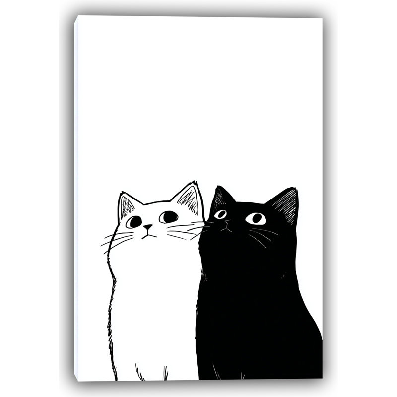 Contenu sur toile tendue avec chat et pétales, H 24 po x l 16 po