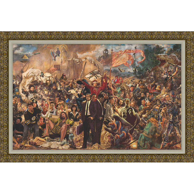 Baroque 90'S Rewind 1 Framed Print Canvas, 28.3" H x 40.3" W