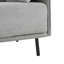 Chaise longue grise 39 "avec revêtement en polyester (table non incluse)-1753496739