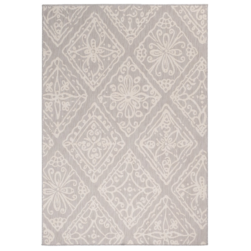 Tapis d'intérieur / extérieur IOED.04.GY./Jule Premium Geometrics, Rectangle 5 pi 3 po x 7 pi 7 po